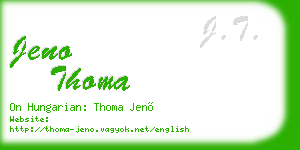 jeno thoma business card